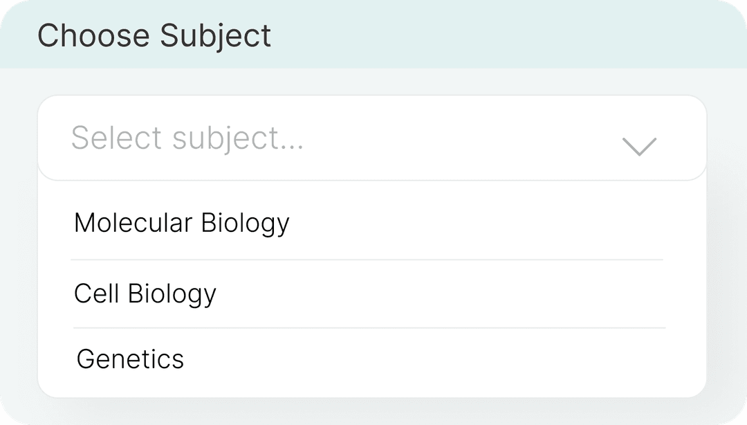Your Subject. Your Topics.
